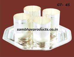 Manufacturers Exporters and Wholesale Suppliers of Octagon Tray 4 New Disco Glass Set Bengaluru Karnataka
